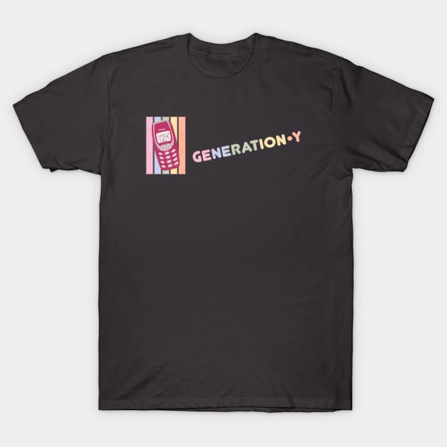 Millennial Generation Y • Mobile Phone T-Shirt by The MKE Rhine Maiden